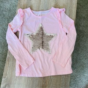 Cynthia Rowley Reversible Sequins Long Sleeve Tee